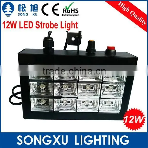 Super Led Auto Mode 12x1w Led White Outdoor Strobe Light Party dj Strobe Effect Light photo-3