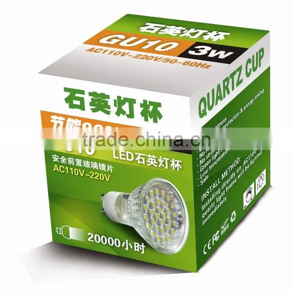 GU10 AC110V-220V 3W SMD3528 Indoor Decorative Portable LED Spotlight photo-2