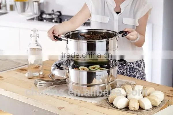 2016 800W Stainless Steel Food Steamer With Digital FS4401DS&Non-stick Stainless Cookware photo-3