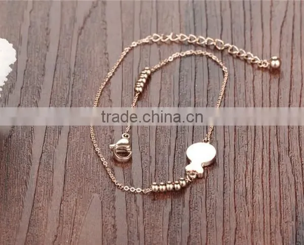 Jewellery Fashionable 316L Stainless Steel Style Fish Charm Sexy Slave Anklet Chain photo-3