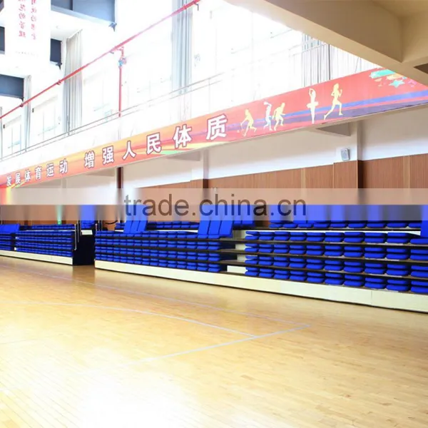 Auditorium Cheap Portable Mobile Telescopic Grandstand Chair With Backrest photo-3