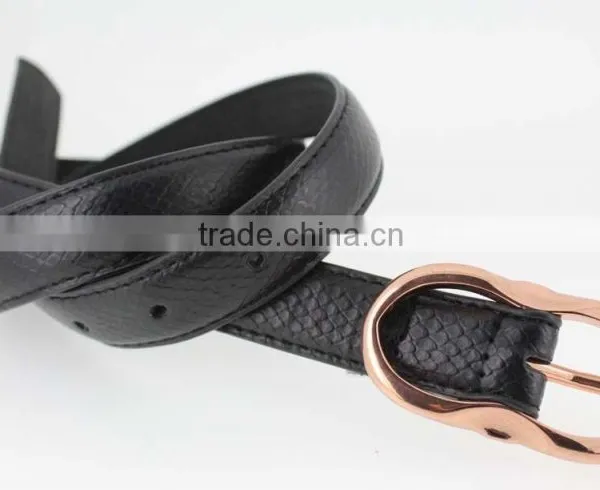2015 New Design Women Accessories pu Belt With Black Leather for Jeans in YiWu photo-3