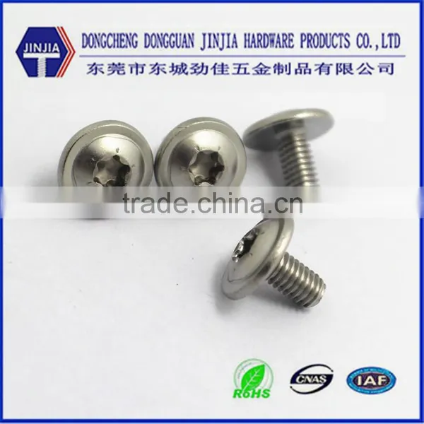 304 Stainless Steel m4 Din7985 Pan Head Screw Torx Screw