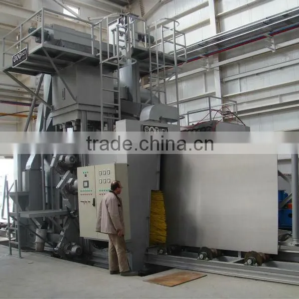 2000 x 100 Vertical Sheet Shot Blasting Machine