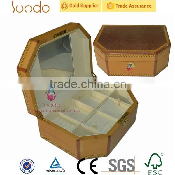 Hexagon Grid Jewelry Box for Ring Earring Necklace Cufflinks