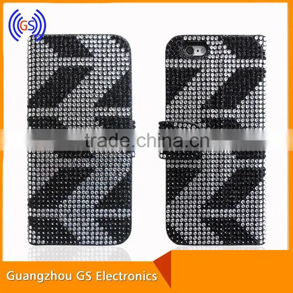 Customs OEM Bling Flip Wallet Leather Case for Samsung Galaxy S7 Active photo-3