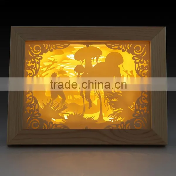 Led 10inch Ghost Shadow Frame Light Led Gift 10inch Led Digital Photo Frame Light photo-4