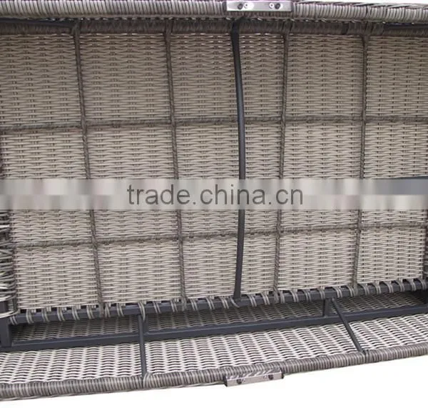 LOW PRICE ALUMINIUM THREE SEAT CHAIR FURNITURE RATTAN photo-4