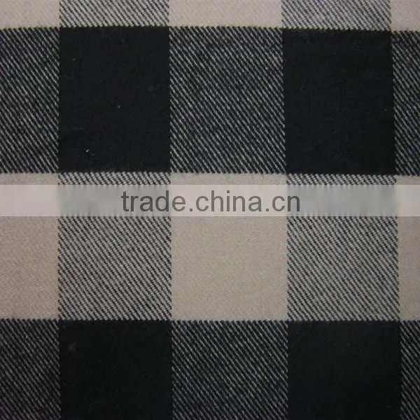 Plaid Brushed CVC Yarn Dyed Shirting Fabric photo-2