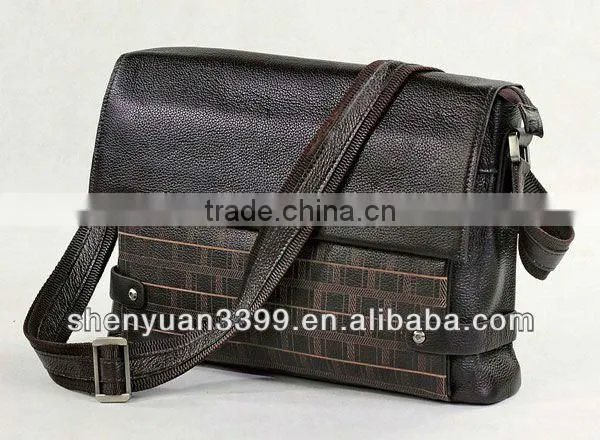 2016 New Design Briefcase Retro Style Shoulder Bag Men's Genuine Leather Bag photo-3