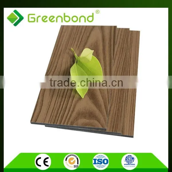 Greenbond Wood Plastic Decorative Foam Panel Wall Aluminum Composite Sheet