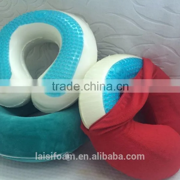 Cool Gel U Shape Travel Neck Pillow Memory Foam Pillow Supplier's Choice