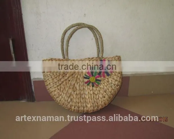 Eco-friendly Beach Bag, Water Hyacinth Handbag From Vietnam With Good Price photo-2