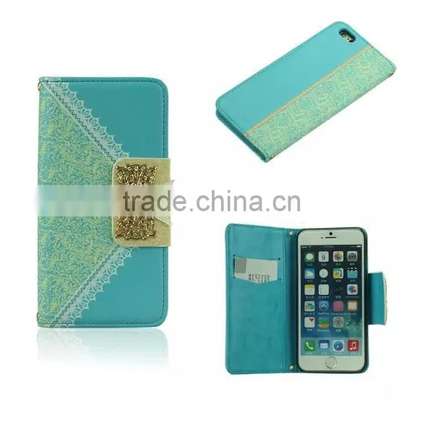 Nice Design Lace Bowknot Wallet Leather Cases For IPhone 5 photo-3