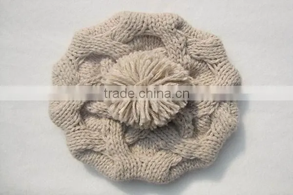 Trade Assurance Cheap Acrylic Custom Knitted Pom Beanie Hat photo-3