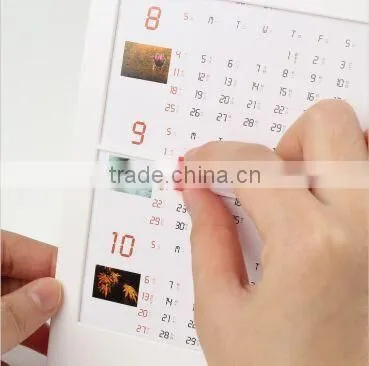 Wholesale Custom ps Calendar Printing 2016 Novelties Goods From China /minion Xmas Gift Concise Style Calendar Printing photo-6