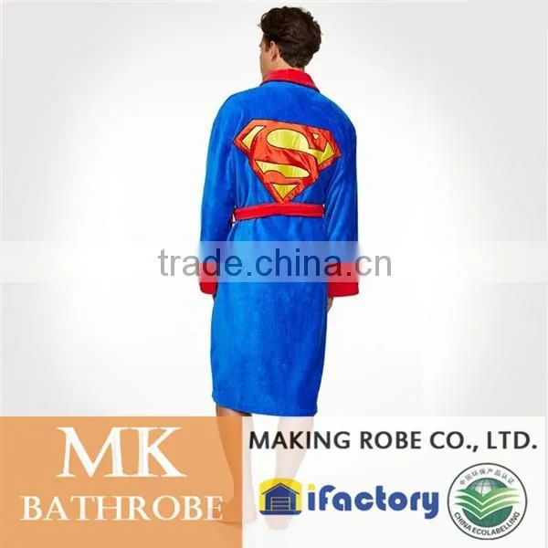 Superman-DC Comics Fluffy Blue Bathrobe photo-2
