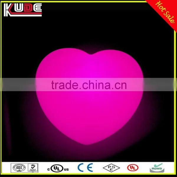 Wedding Decorative Lamp Red Heart Shape Flashing LED Night Light With MultiColor Changing photo-4