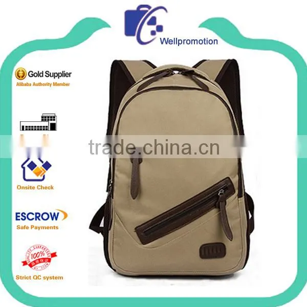 Wholesale Teenagers Canvas School Bag in Backpack photo-2