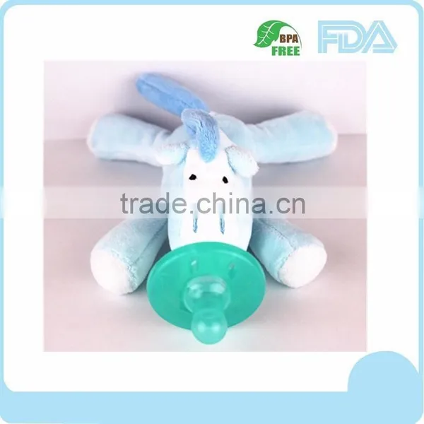 Safety Funny Baby Plush Toy Pacifier With Plush Toy photo-2