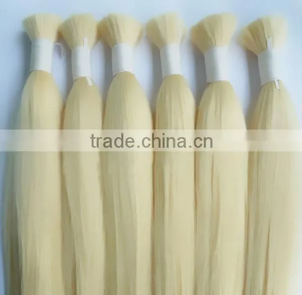 Wholesale 24inch Good Remy Blonde Human Hair Bulk photo-5
