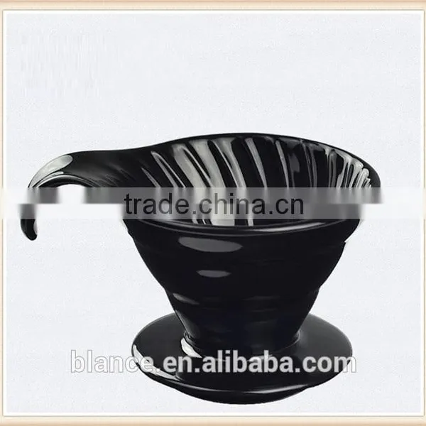 2-4 Cups Use Porcelain Coffee Dripper Spiral Design photo-5