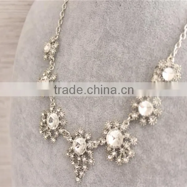 2016 Fashion Jewelry Statement Necklace , White Gold Necklace Wholesale photo-5