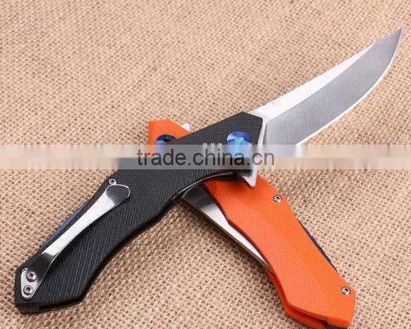 OEM 440 Stainless Steel Blade Material Survival Knife With G10 Handle photo-2