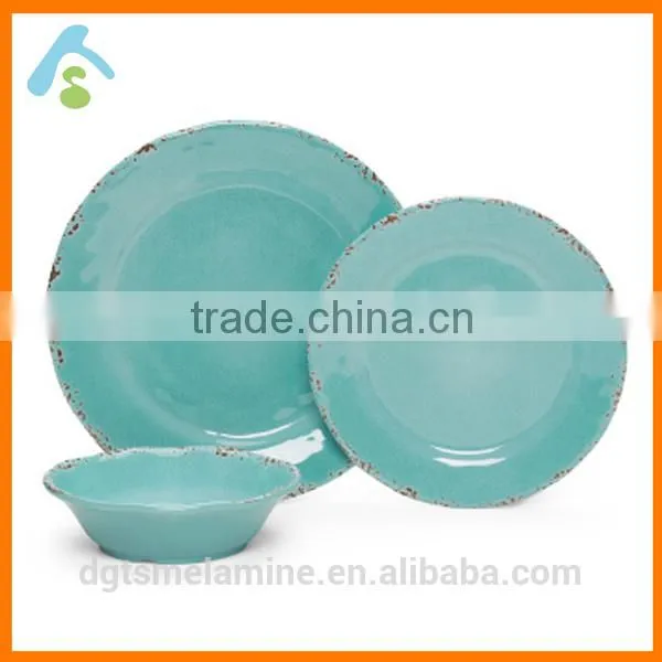 Rustic Melamine Dinner Set of 3 photo-2