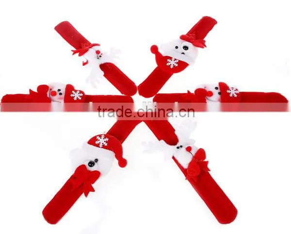 Santa Clause Led Light Slap Bracelets Christmas Ornament photo-3