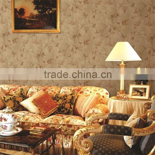 Country Style Leaf Pure Paper Wallpaper for Home photo-6