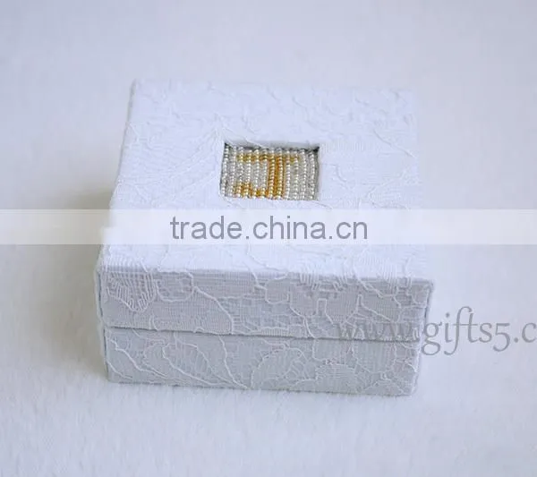 Personalized Jewelry Box Bracelet Box With Beaded Name Plate of J photo-2