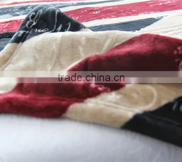 Manufactory Walmart Muslin Swaddle China Home Textile China Supplier Flag Fleece Blanket photo-3