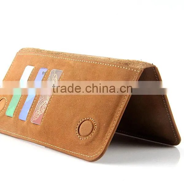 Universal Wallet Genuine Leather Double Phone Case Cover Pouch Bags for Samsung Galaxy Note A J E S 1 2 3 4 5 6 7 I9220 Pocket photo-4
