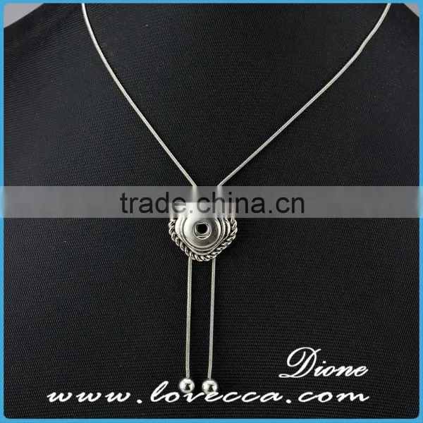Greece Women Simple Design Wholesale Fashion Jewelry Necklace With Snap Button Pendant photo-6