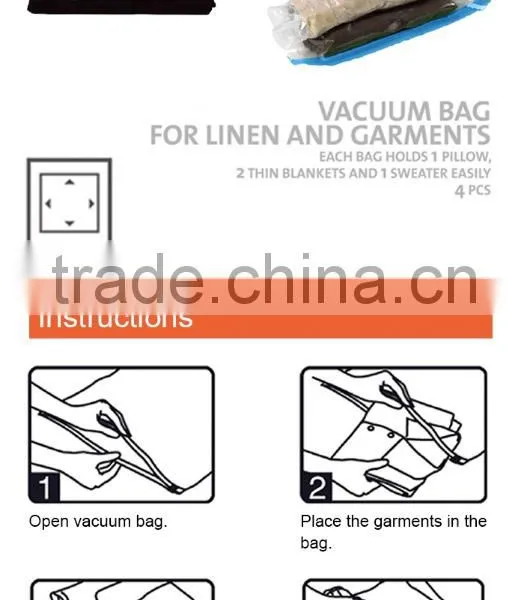Living Room Dust Cover Closet Clothing Vacuum Storage Bag photo-4