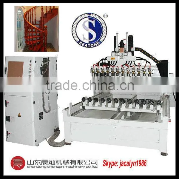 Special 3D CNC Router Machine With 12 Spindles Rotaries photo-2