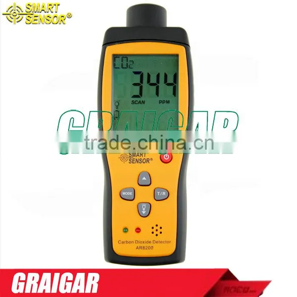 Smart Sensor AR8200 Carbon Dioxide CO2 Gas Detector Tester Monitor Range 0-5000PPM AR-8200 photo-2