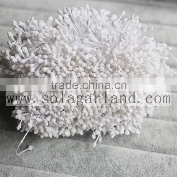 6CM Factory Wholesale Artificial Flower Pistils Flower Stamen With Glitter For Decoration Wedding Flowers photo-5