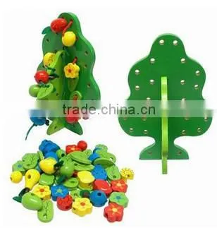 Hot Sale Wooden Toys --- String Beads of Tree