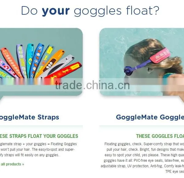 Gogglemate - Floating Strap One Piece UV Protection Wearing Kids Swimming Goggles photo-2