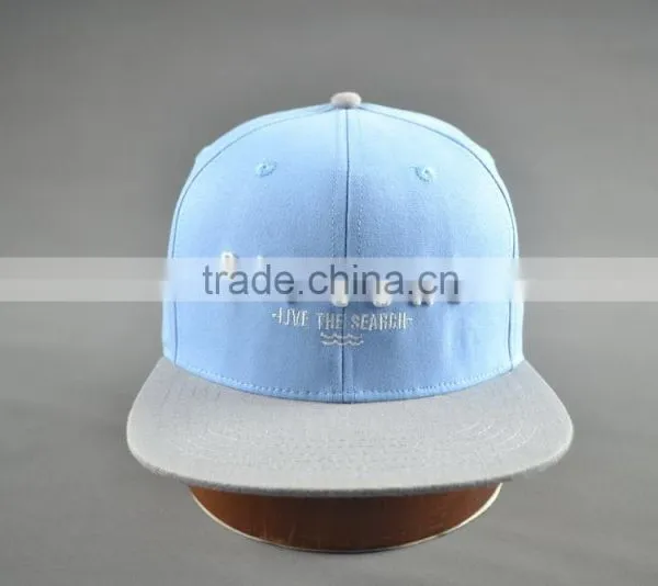 Hi Quality Custom 100% Cotton Twill 6-panel Snapback Cap photo-2