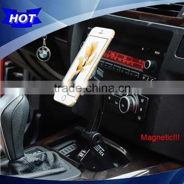 3A Two USB Ports Full Adjustable Universal Magnetic Car Holder Charger