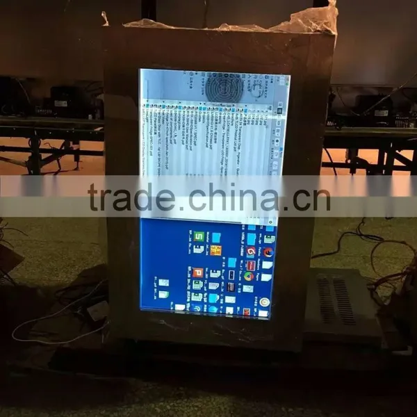 EKAA Desktop Super Market Beer Transparent Lcd Fridge Dispaly photo-5