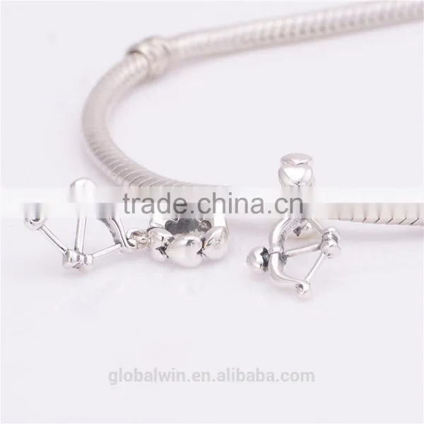 The True Love Bringer of Silver Cupid's Bow for Necklace & Bracelet 925 Silver Pendant Beautiful Arrow Charms for Girl photo-6