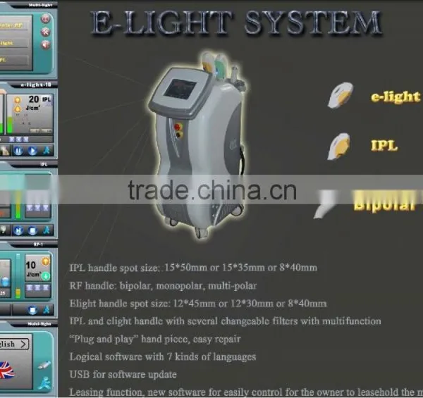 Redness Removal E Light 10MHz Ipl Rf System Skin Rejuvenation photo-6
