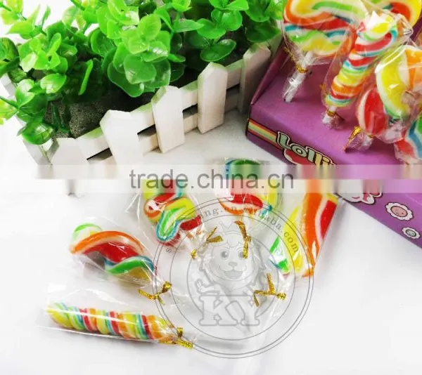Hot Selling Hand Made Twist Rainbow Swirl Lollipop photo-3