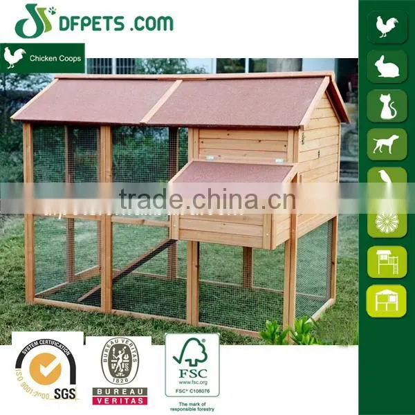 2017 Outdoor Wooden Chicken Coop With Large Run photo-2