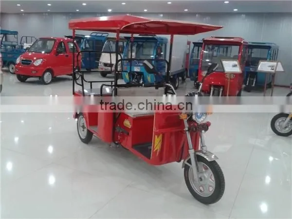 650W Electric Taxi Tricycle Rickshaw for 4 People Cargo Trike photo-2
