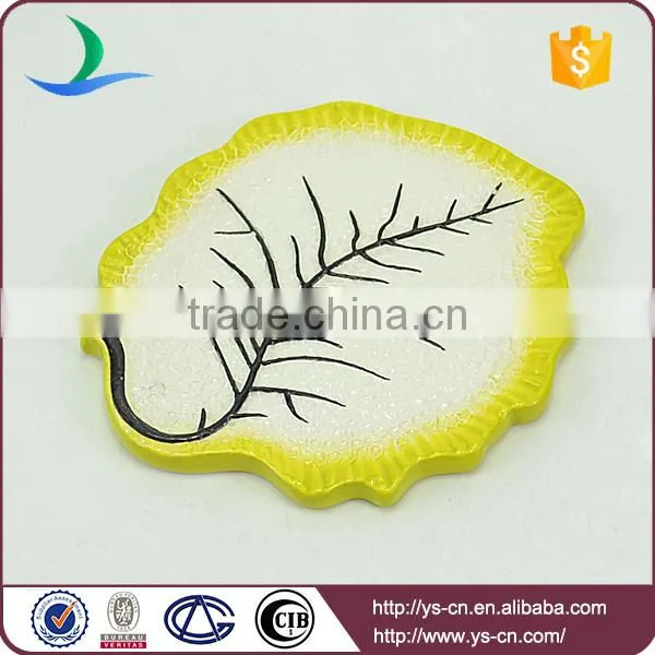 Yellow Leaf Porcelain Board With Clear Vein photo-2
